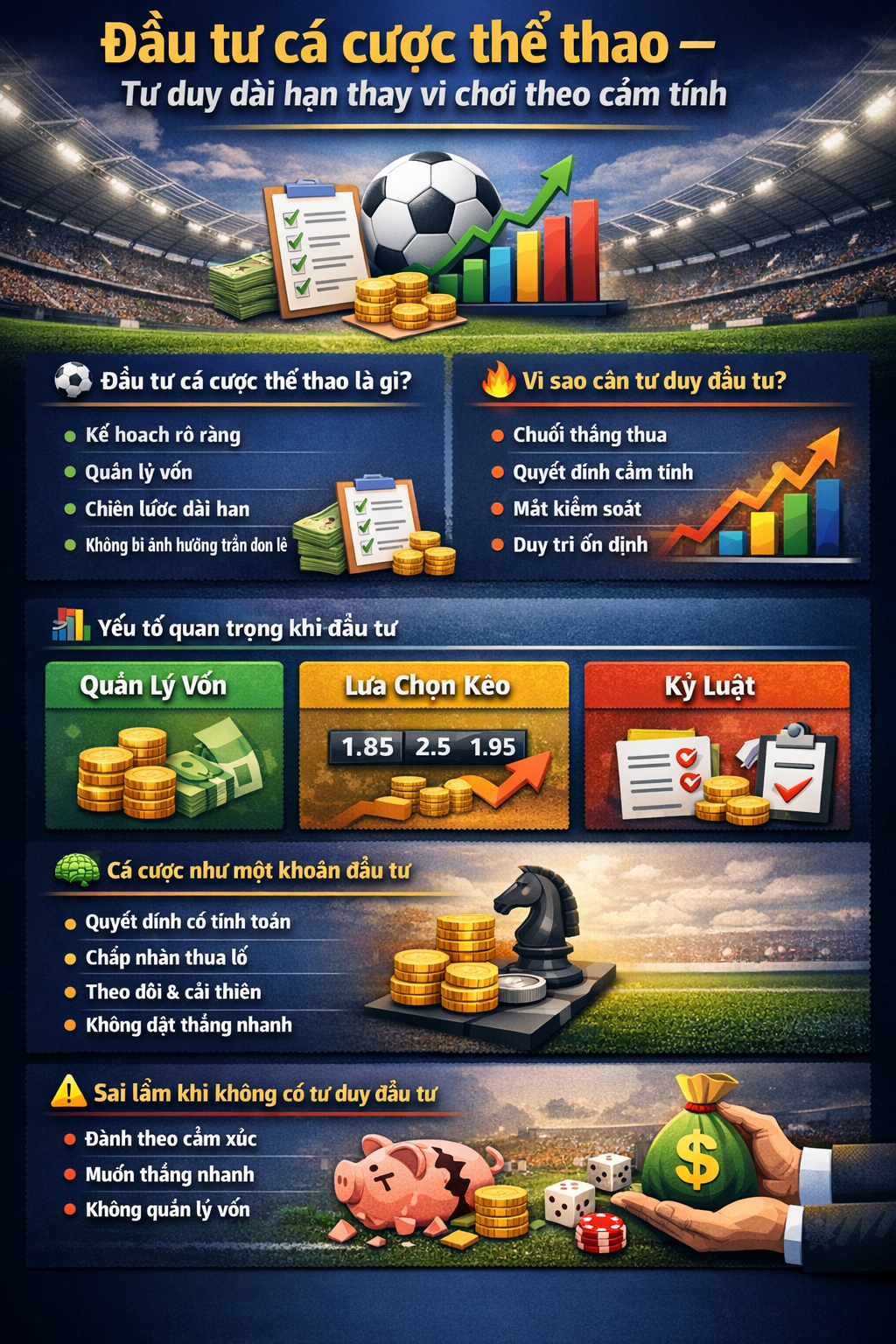 Đầu tư cá cược thể thao dài hạn